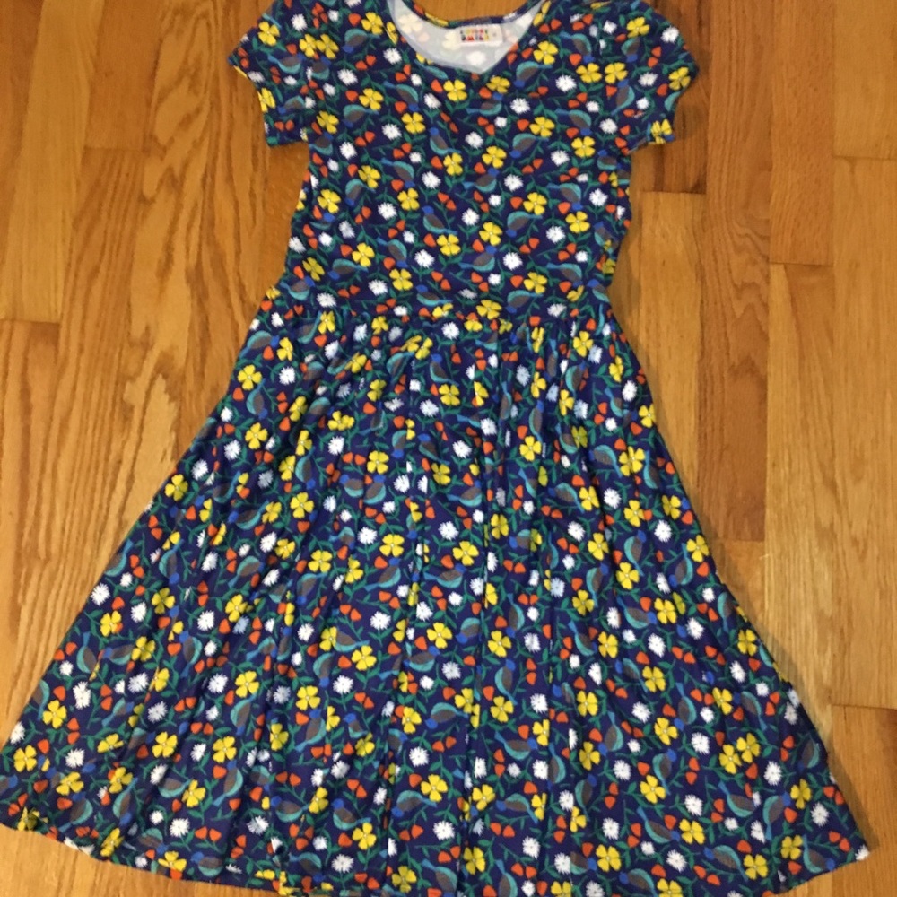 Dot Dot Smile Bird and Floral Print Dress